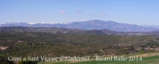 Vistes des del camí d'accés a l'església de Sant Vicenç d’Aladernet – Balsareny