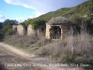 Camí a l'Església de Santa Creu de Palou – Mura - Tines de vi.