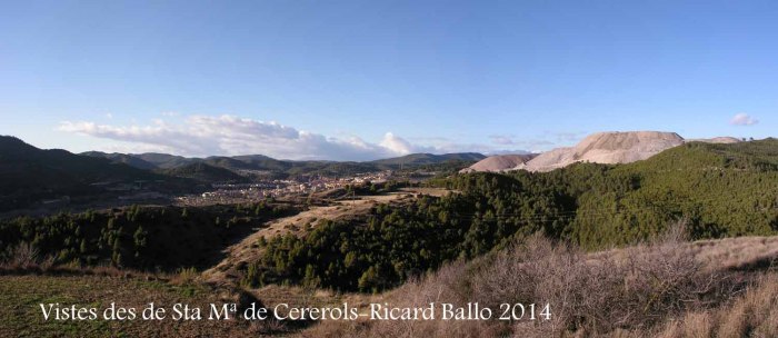 Vistes des de l'Església de Santa Maria de Cererols – Súria