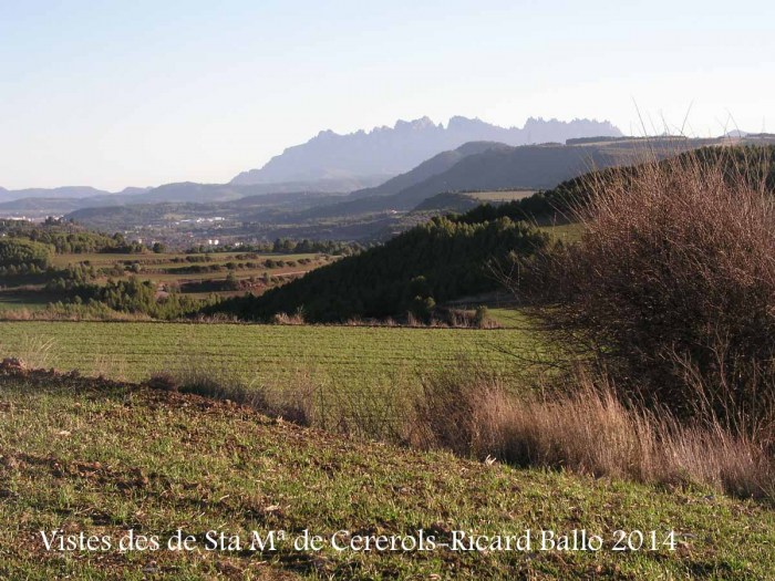 Vistes des de l'Església de Santa Maria de Cererols – Súria