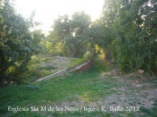 Església de Santa Maria de les Neus d'Irgo - Inici camí