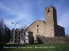 Església de Santa Maria de Sant Serni - Torà - Al davant hi ha un petit cementiri, a dia d\'avui ben ple i profusament adornat amb boniques flors.