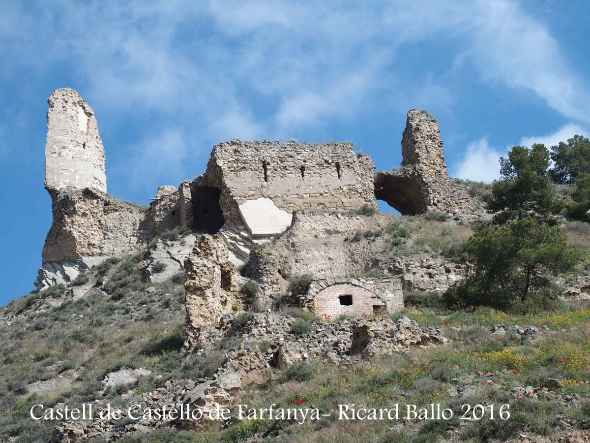 Restes del castell de Castelló de Farfanya