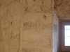 Església de Santa Maria del Castell de Castelldefels - Una mostra dels graffitis que varen dibuixar a les parets els presoners republicans durant la seva estada a la presó del castell de Castelldefels i que han arribat en bon estat fins els nostres dies