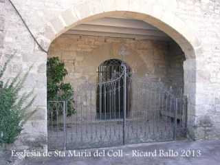 Església de Santa Maria del Coll – Talavera - Porxo d'entrada.