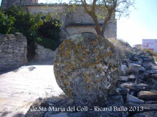 Església de Santa Maria del Coll – Talavera - Estela funerària.