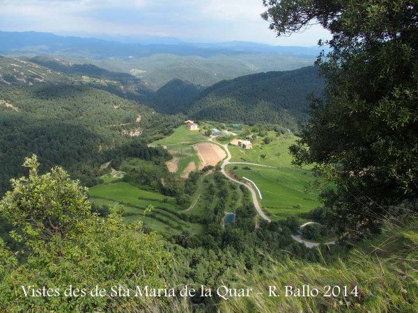 Vistes des de l'Església de Santa Maria – La Quar