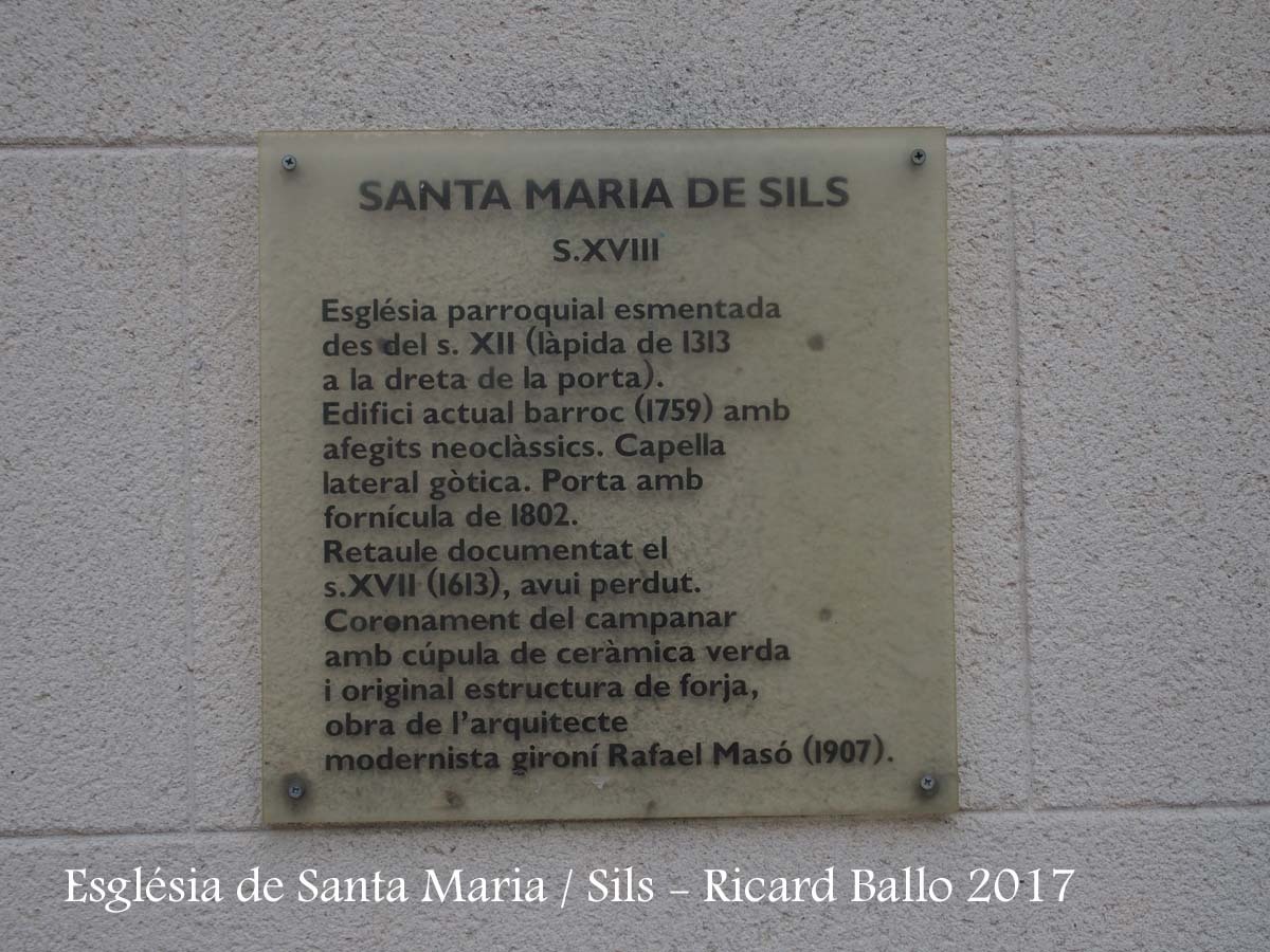 Església de Santa Maria – Sils