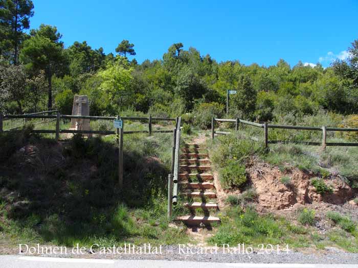 Inici del camí d'accés al Dolmen de Castelltallat