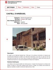 Arsèguel - Informació de la pàgina web Pat.mapa - Generalitat de Catalunya