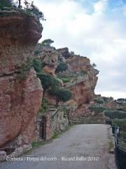 Església parroquial de Santa Maria de Corbera - Penya del corb - Zona on hem aparcat el cotxe.