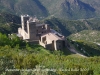 Monestir de Sant Pere de Rodes des del camí de pujada al castell de Sant Salvador de Verdera.