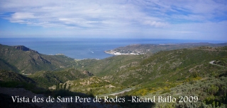 Vistes des del Monestir de Sant Pere de Rodes