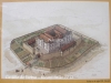 Castillo de Tiebas / NAVARRA - Maqueta - Fotografia obtenida de un plafón informativo situado delante de la edificación.