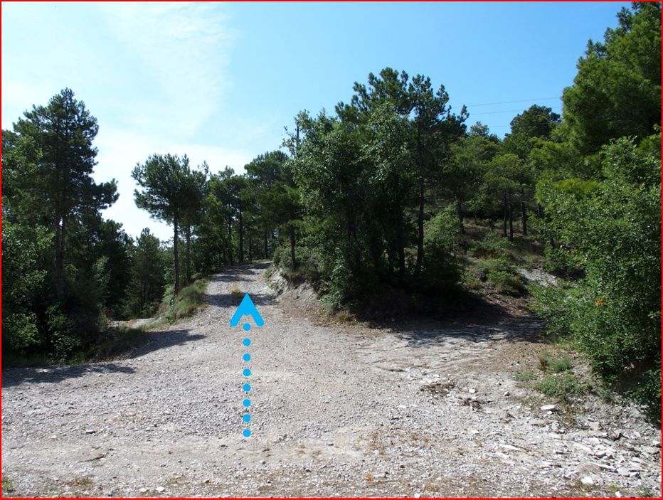 Itinerari d'accés a l'església de Sant Miquel de la Portella - DETALL - Part final