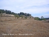 Vista del castell de Mont-ros, des de les pletes de Mont-ros.