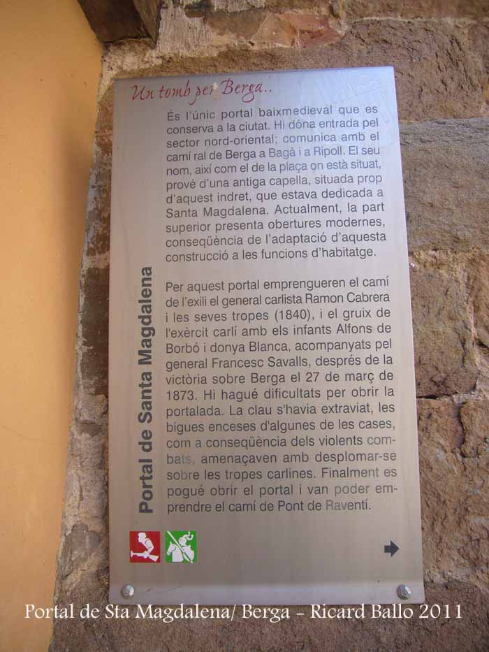 Portal de Santa Magdalena - Berga