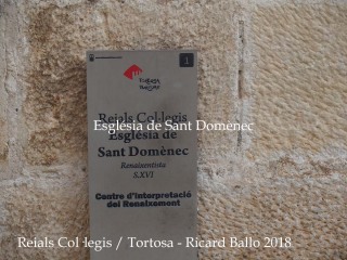 Reials Col·legis – Tortosa