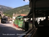 El tren del ciment - La Pobla de Lillet - Com es pot veure en aquesta fotografia, una part del recorregut discorre pels carrers del poble. En el nostre cas, darrera de l\'últim vagó, ens seguia un cotxe.