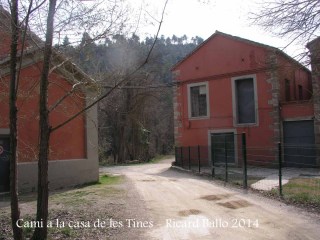 Sant Benet de Bages - Lloc d'inici del camí a les Tines de la casa de les tines – Talamanca