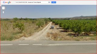 Torre d'Algorfa - Itinerari - Captura de pantalla de Google Maps.