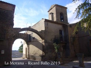 Torrefeta i Florejacs - Portal - A la dreta, església de Sant Esteve de la Morana.