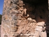 Torre de Vallferosa - Torà - El bastó de muntanya a penes es veu, comparat amb l'amplada de la paret de la torre ...