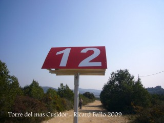 Torre del Mas Cusidor - Itinerari.