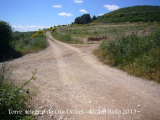 Itinerari per anar a la Torre del telègraf de Can Dolcet - Desviació (2).
