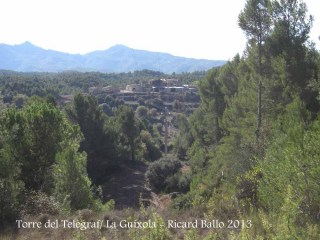 Vistes des de la Torre del Telègraf – La Guíxola – Sant Salvador de Guardiola - Vegi's la línia elèctrica.