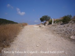 Camí a la Torre la Talaia de Calafell.
