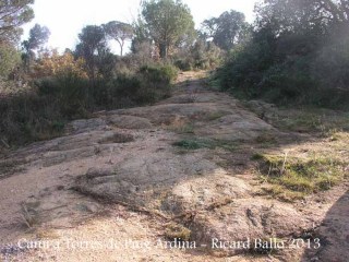 Torres de Puig Ardina – Riudarenes - Lloc on hem aparcat.