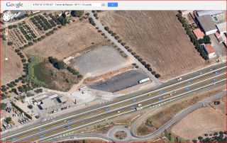 Torres del Mas de Ramon – Vila-seca - En aquesta fotografia s'observa l'aparatositat d'aquest vial en aquesta zona, amb fins a deu carrils de circulació - Captura de pantalla de Google Maps.