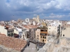 Vistes des de La Torre del Pretori, també coneguda com el Castell del Rei (Tarragona) - Al fons apareix la silueta de la Catedral de Tarragona