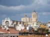Vistes des de La Torre del Pretori, també coneguda com el Castell del Rei (Tarragona) - Al fons apareix la silueta de la Catedral de Tarragona