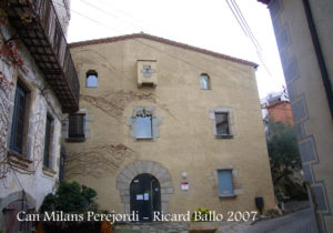 Can Milans Perejordi – Caldes d’Estrac / Maresme